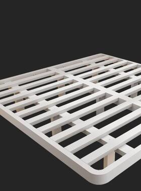 铁艺床悬浮床1UAW.租5双人床1.8床家轻用主卧奢大出屋公寓铁床架