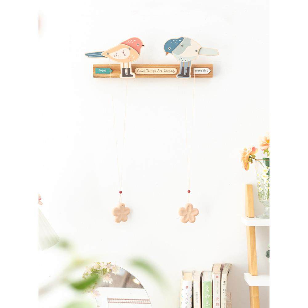 斯依美内式复古关阳玄XLU台床头衣柜门装饰鸟挂件室柱子书壁桌墙