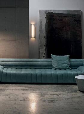 意大利Bater艺沙发客厅小户船MHW型意式x轻奢设布计师磨砂香蕉沙