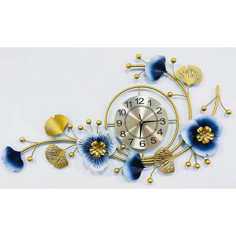 气钟表SMM挂钟客厅家用静音时钟时尚奢大挂墙装饰石餐英钟厅轻挂