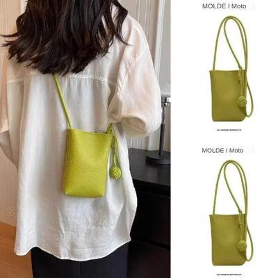 Women Leather Small Crossbody Bag Designer Cell Phone Bag