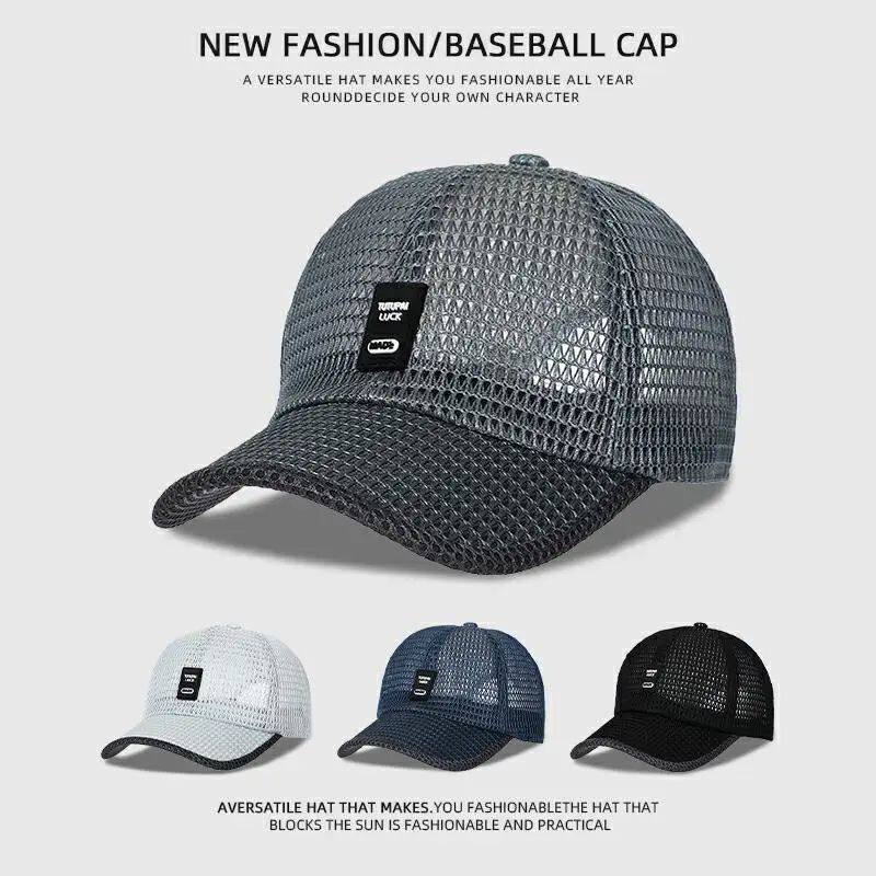 Men's Mesh Baseball Cap Breathable Summer Caps