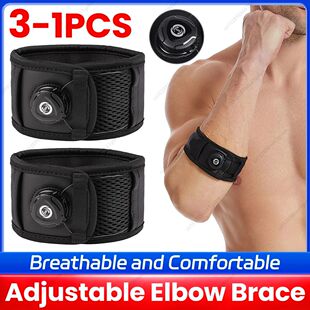 3-1PCS Adjustable Elbow Brace Breathable Arm Support Band No