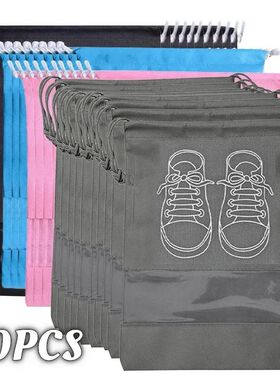 10pcs Shoes Storage Organizer Bags Non-woven Travel Portable