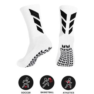 1 pair of socks football socks men's anti slip hospital yoga