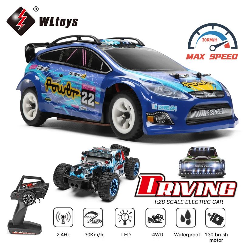 1:28  2.4G Racing Mini RC Car 30KM/H 4WD