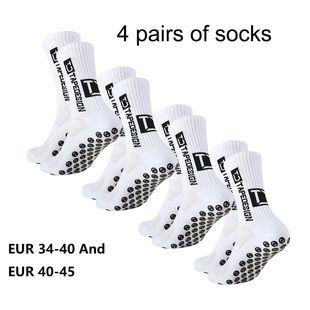 4 pairs of new TC mid tube glued football socks for sports