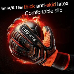 Kids Men Professional Soccer Goalkeeper Gloves 4mm Latex