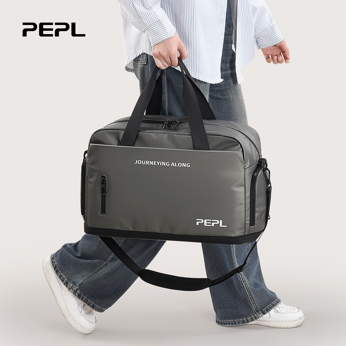 短途旅行包出差便携大容量手提行李包待产收纳袋游泳运动健身包男