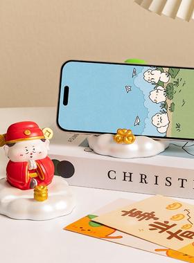新款直销树脂工艺品可爱小神仙财神办公桌面创意礼物客厅书房手机