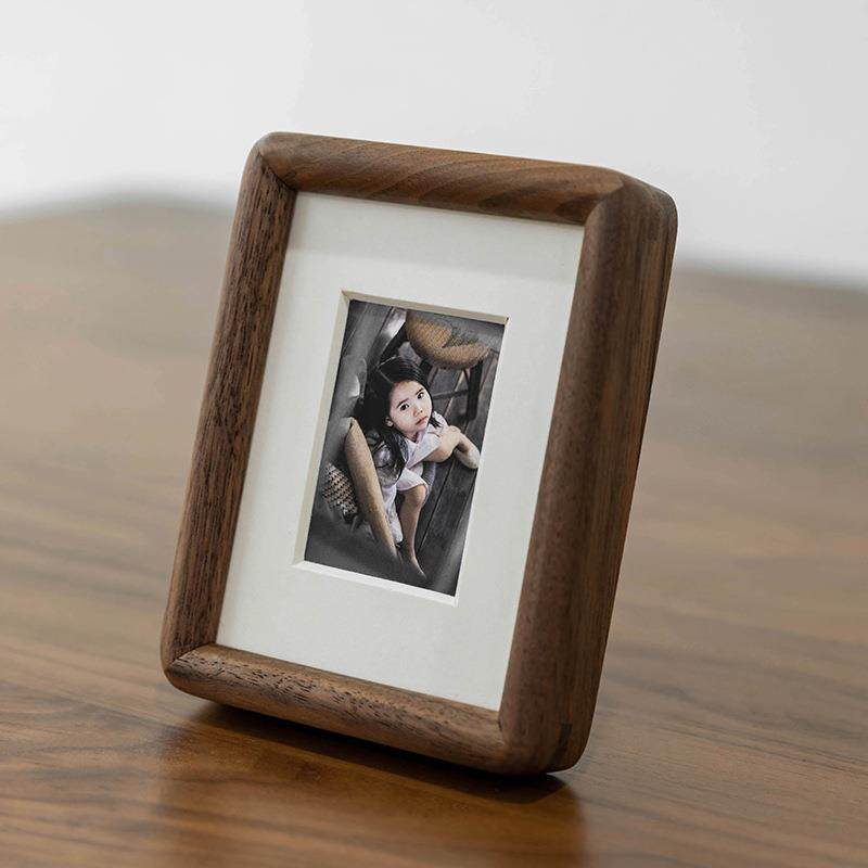 直销新款黑胡桃实木榫卯相框摆台洗照片做成相框装裱框儿童挂墙迷,家居饰品,DIY亲子装饰画,淘宝优惠券,粉丝福利购,淘宝优惠卷