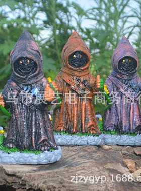 新款直销跨境星球大战花园草坪雕塑装饰户外庭院万圣节树脂工艺品