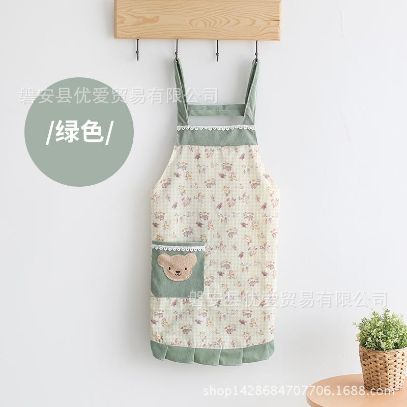 新款直销厨房围裙防水防油做饭女围裙套装