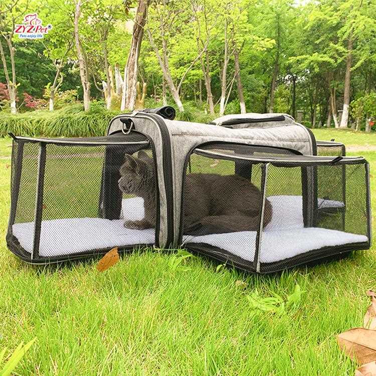 新款直销金望猫包外出便携手提猫背包拓展宠物包四面扩展狗背包透