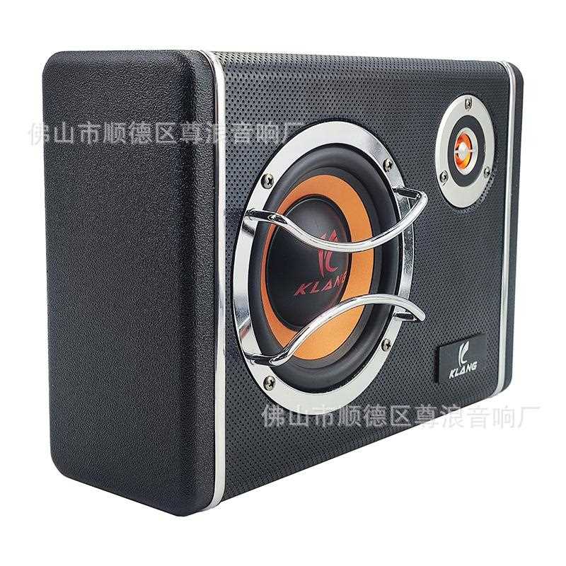 新款直销汽车音响8寸车载重低音炮低音炮方形车用专业音箱功放一