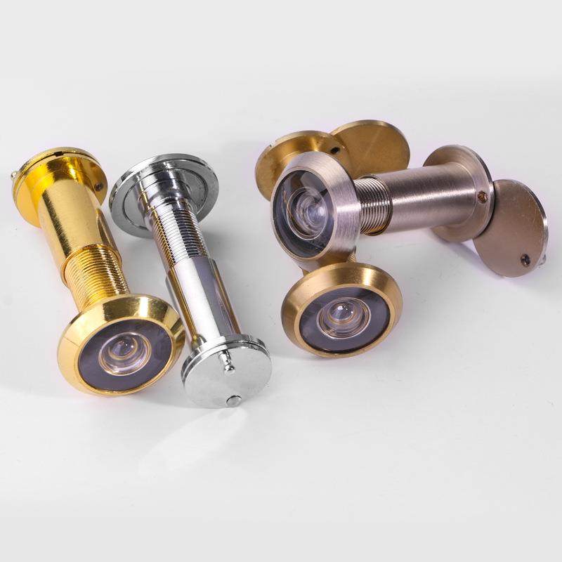 新款直销全铜防盗门门镜家用全铜高清广角镜片酒店宾馆防撬带盖子