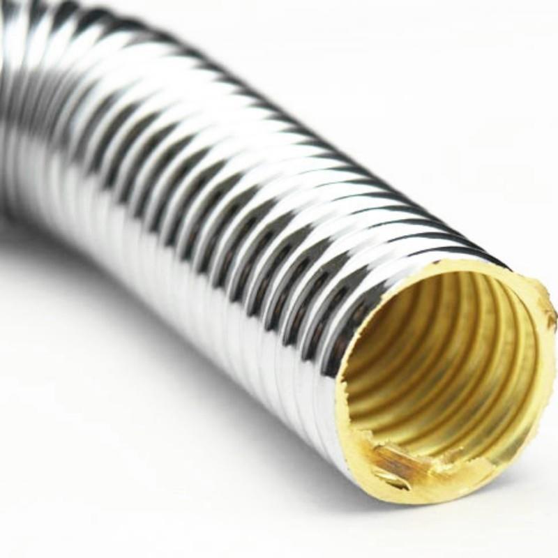 新款直销全铜32常规波纹管面盆防臭黄铜镀铬下水管 排水管 S弯P弯