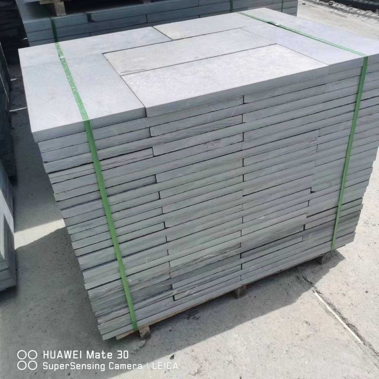 新款直销MNX2天然青石板铺路石花园踏步汀步石别墅庭院地砖户外脚