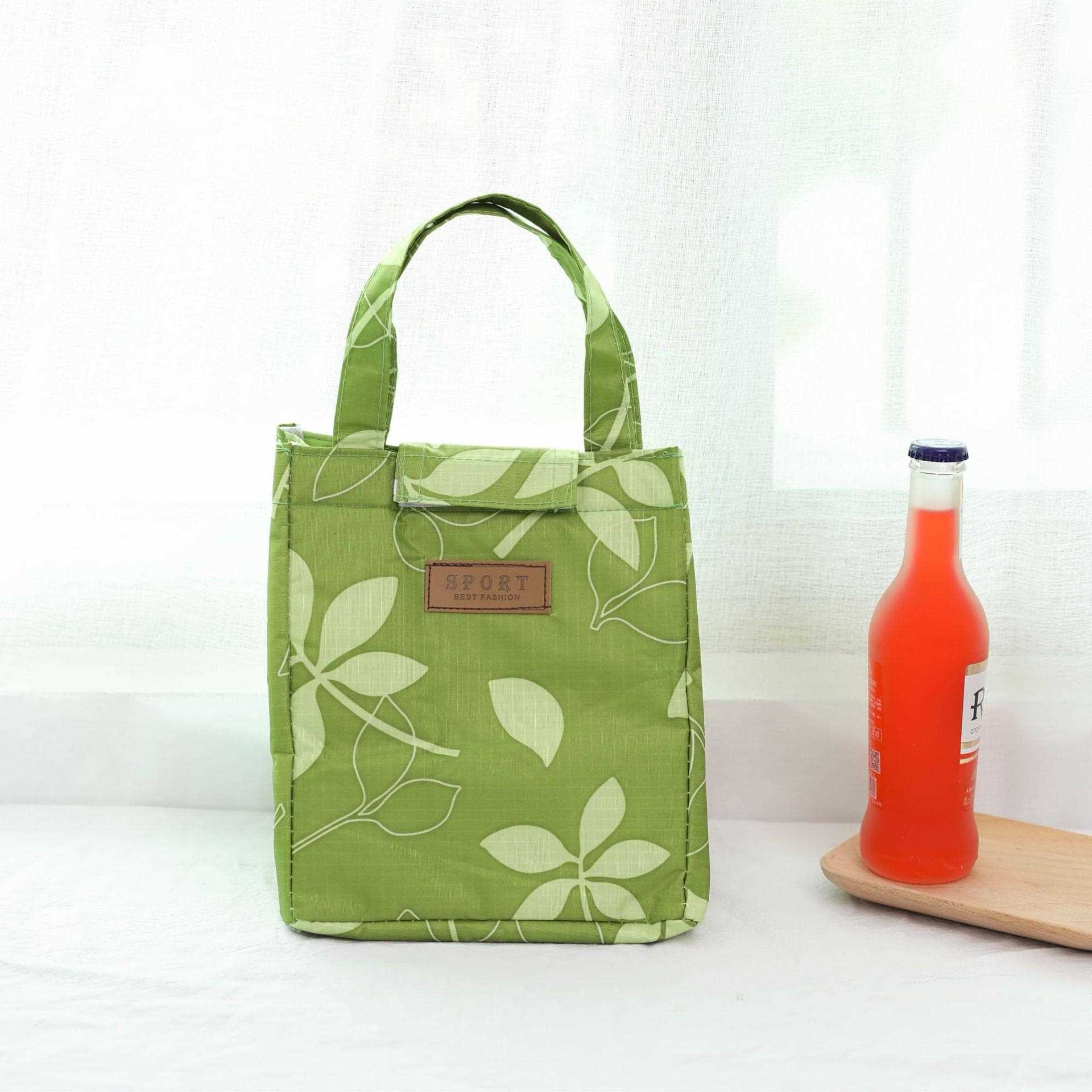 新款直销卡通便当包 饭盒袋锡箔保温学生上班族手提帆布带饭包妈