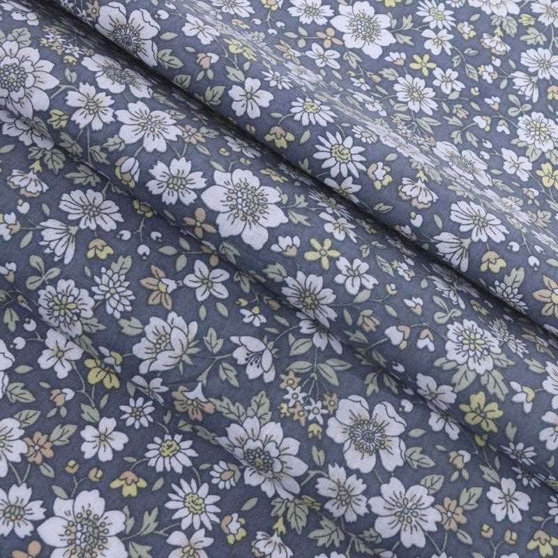 新款直销春夏100棉府绸印花面料 小碎花棉绸印花布衬衫连衣裙面料