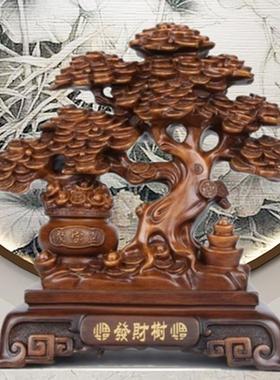 新款直销发财树一桶金摆件家居客厅玄关办公室收银台公司开业礼物