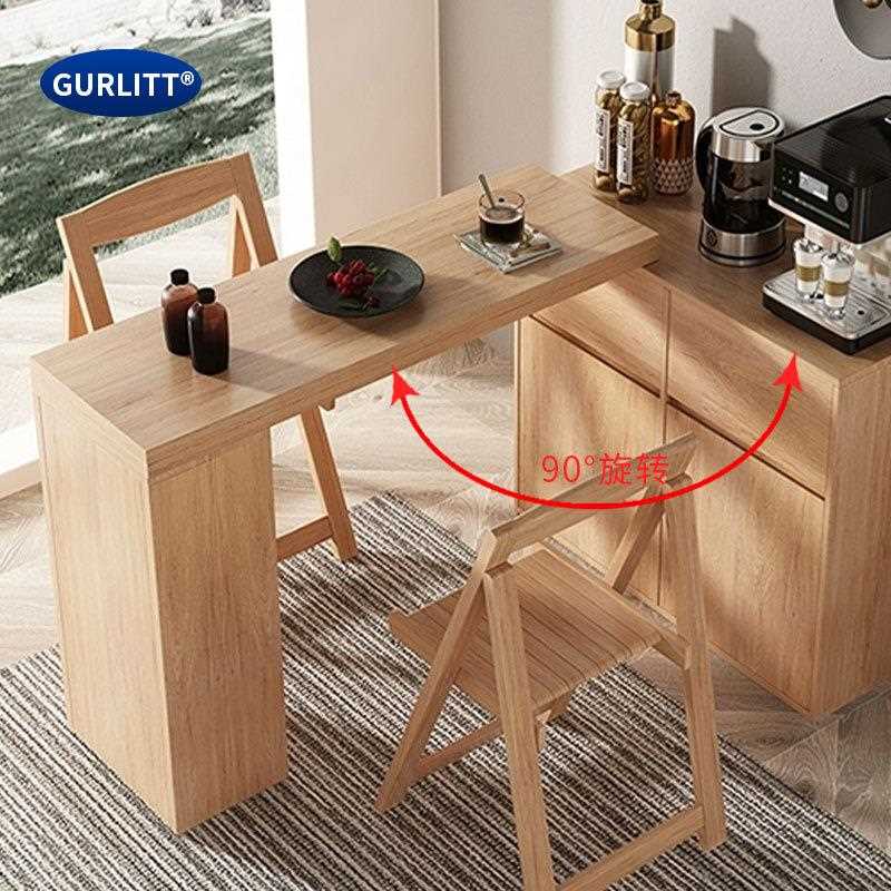 新款直销小旋风旋转桌五金配件折叠书桌90度桌子办公桌子吧台面家