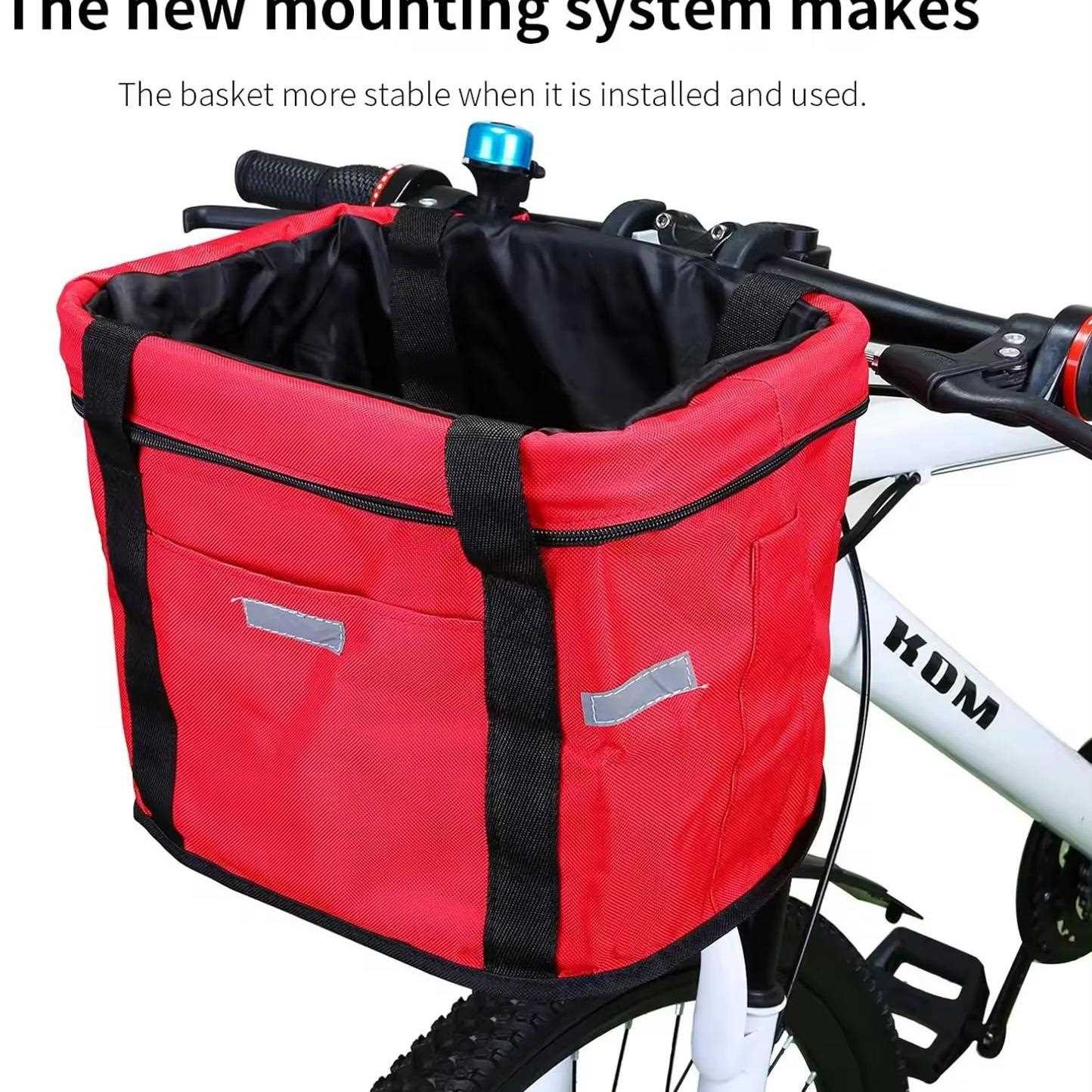 新款直销折叠车车筐 自行车车篮 铝合金车前包 山地车配件 折叠车