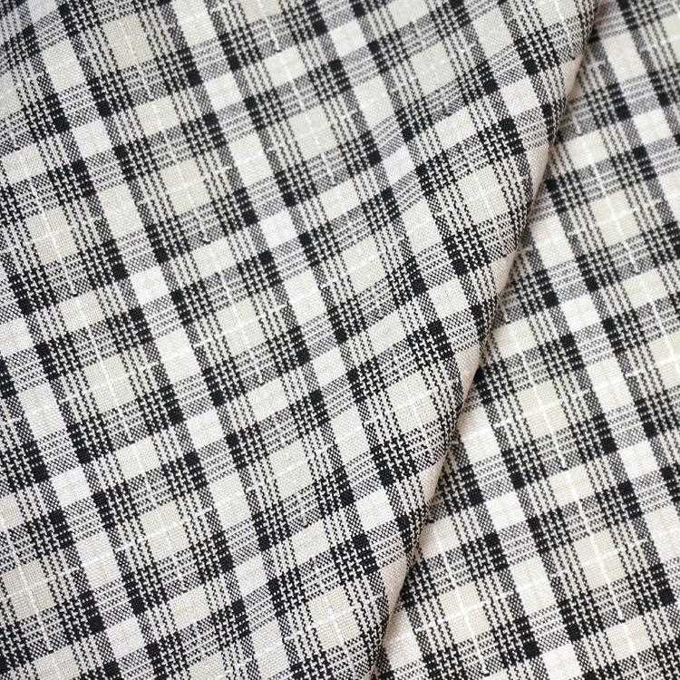 新款直销洛丽塔布料 连衣裙旗袍时装格纹布料 TR弹力衬衫色织格子
