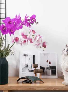 新款直销胶片蝴蝶兰盆景商场仿真花家居装饰婚庆假花MW31580