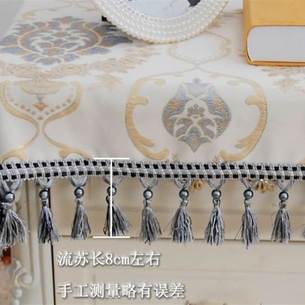 欧式家用布艺餐桌k布现代简约圆桌桌布长方形茶几桌布台布桌垫定