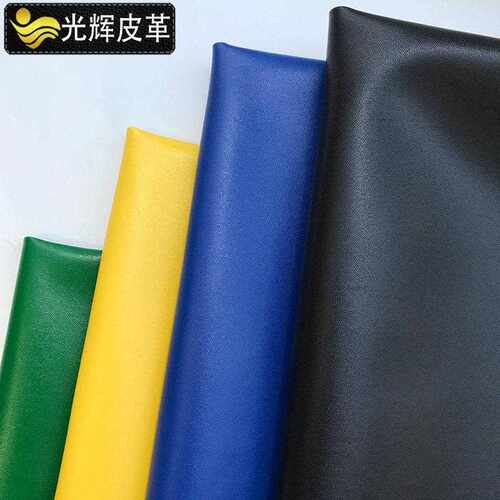 新款直销新款半PU羊纹皮革细纹沙发软包皮凳子面料纳帕纹人造革亲