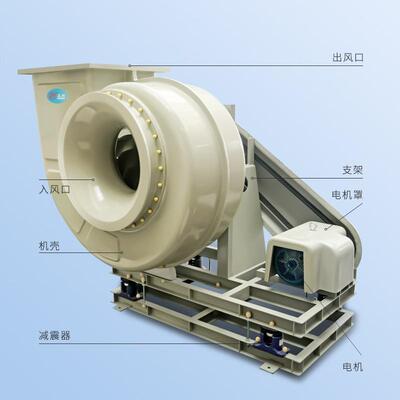 新款直销直供玻璃钢风机 工业防腐防爆耐高温方口C式GF4-72玻璃钢