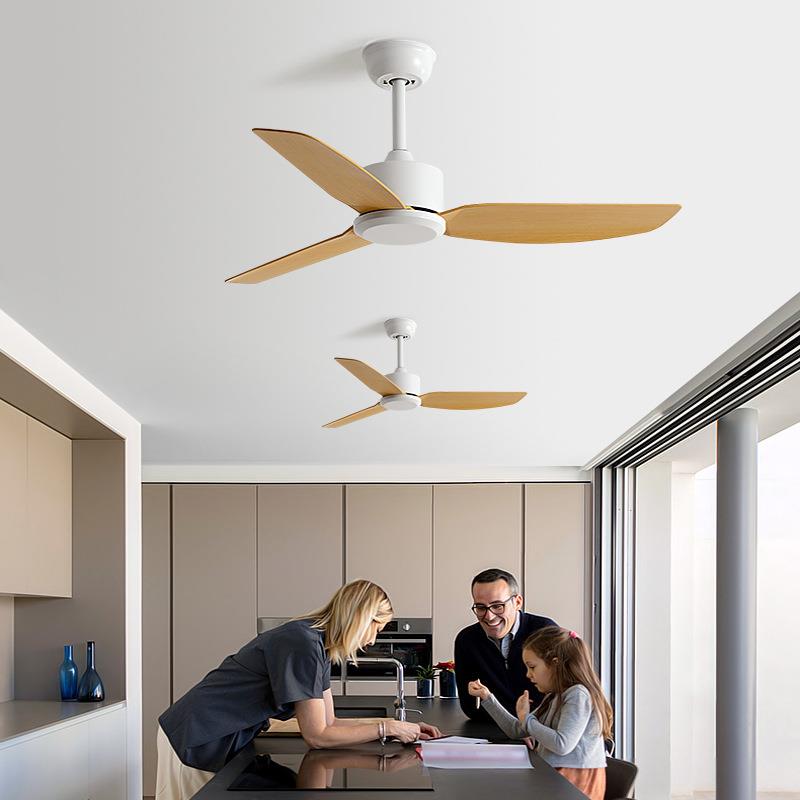 新款直销HJ家用客厅变频吊顶风扇工厂用餐厅无灯电风扇复古大风力