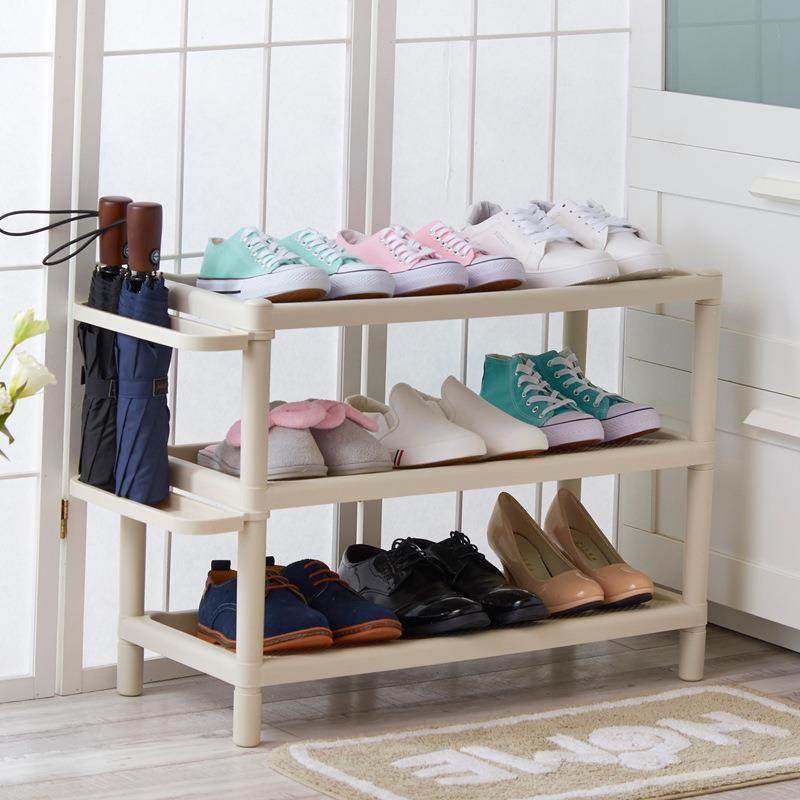 新款直销加厚塑料四层组合鞋架大号三层置物架储物架多层角架