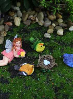 新款直销跨境外贸树脂工艺品小摆件新品花仙子微景观花园装饰可爱