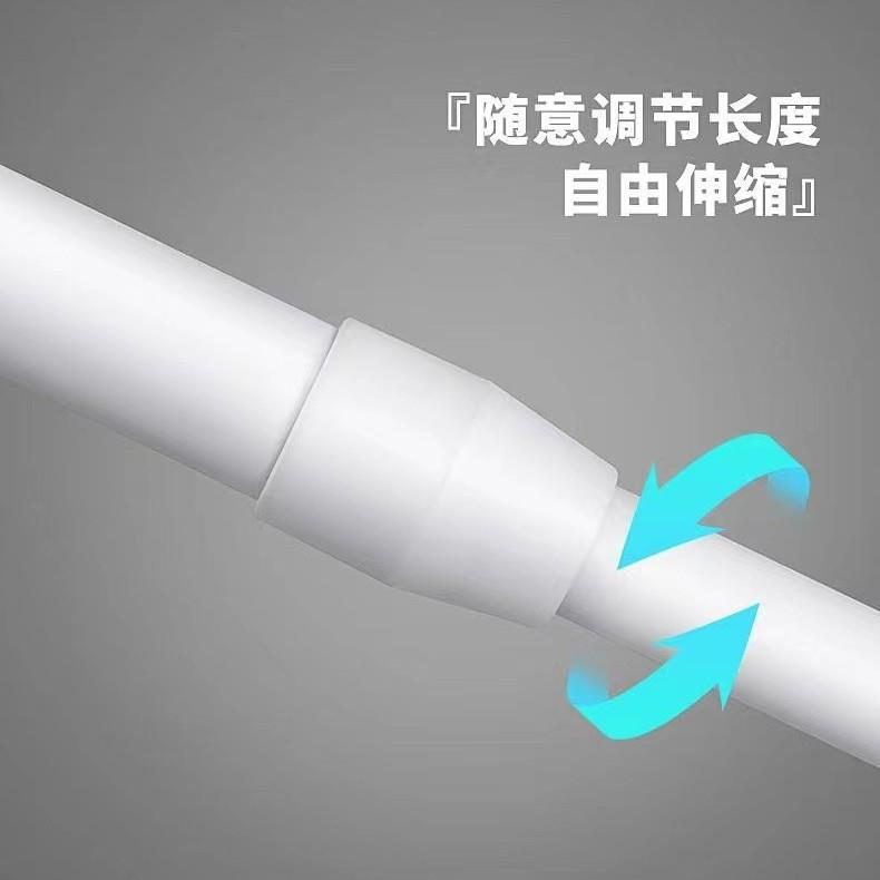 新款直销免打孔伸缩杆安装窗帘杆子门帘杆晾衣杆浴帘撑杆跨境罗马