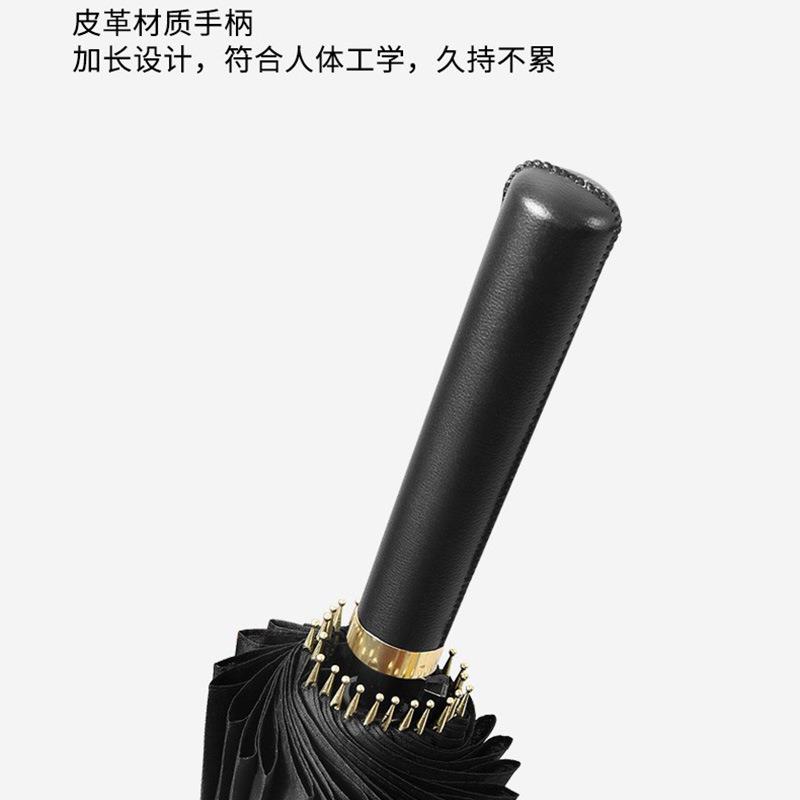 新款直销雨伞24骨自动长柄伞男士大号加固手动抗风暴伞广告伞双人