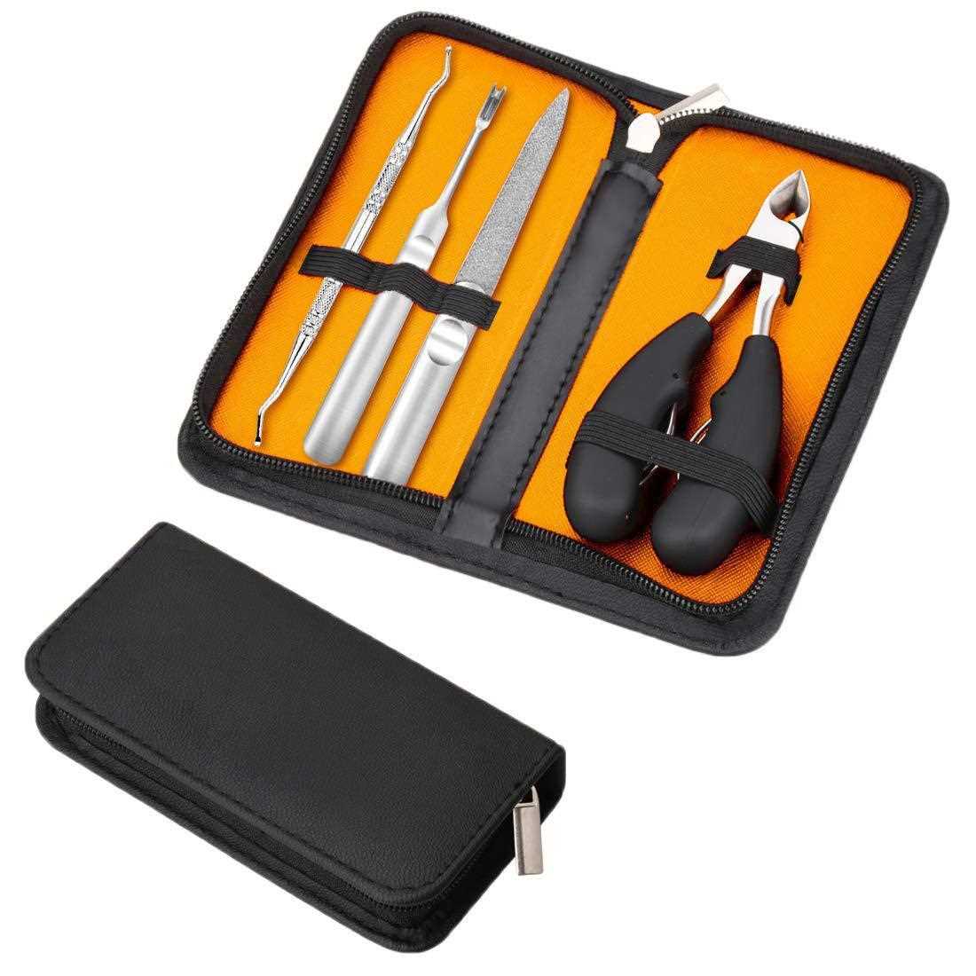 新款直销不锈钢鹰嘴钳牛角钳嵌甲工具套装ABS树脂钳去死皮厚硬指