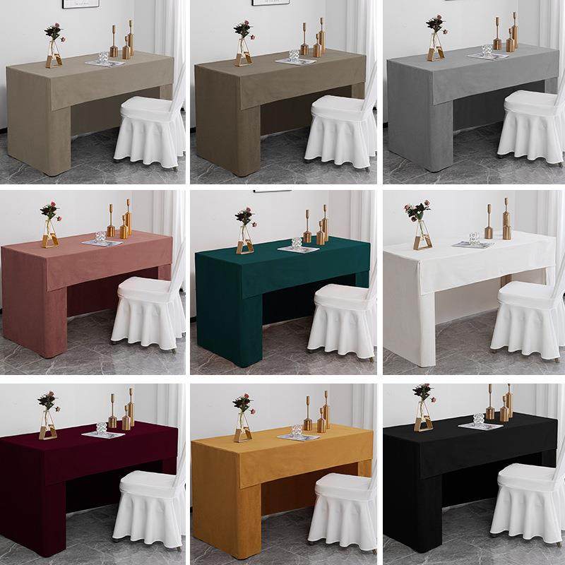 新款直销会议桌套长方形纯色简约展会桌甜品台桌套罩宴会桌布欧式,居家布艺,桌布,淘宝优惠券,粉丝福利购,淘宝优惠卷