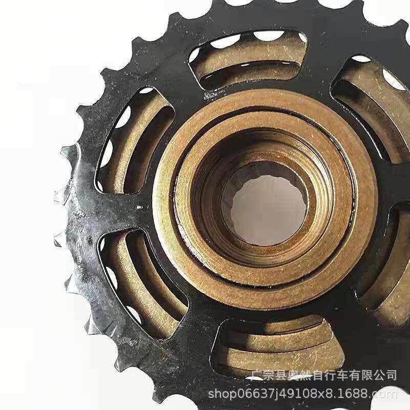 新款直销山地车变速飞轮定位七片飞轮21速炫式塔轮大片黑7速定位