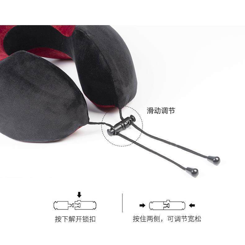 新款直销新款慢回弹记忆棉u型枕护颈旅行枕颈枕颈椎脖枕u形枕头枕