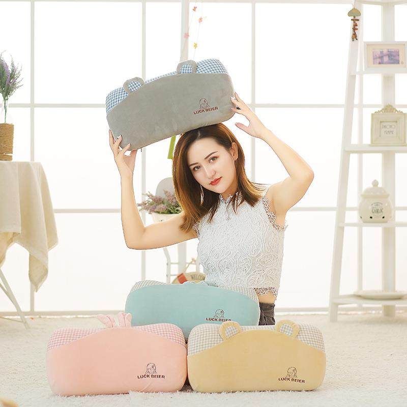 直销新款儿童记忆棉午睡枕头四季通用学生办公旅行靠垫腰枕卡通