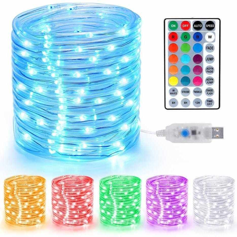 新款直销户外防水七彩同步闪32色管子灯USB铜线灯遥控装饰灯圣诞,节庆用品/礼品,装饰灯,淘宝优惠券,粉丝福利购,淘宝优惠卷