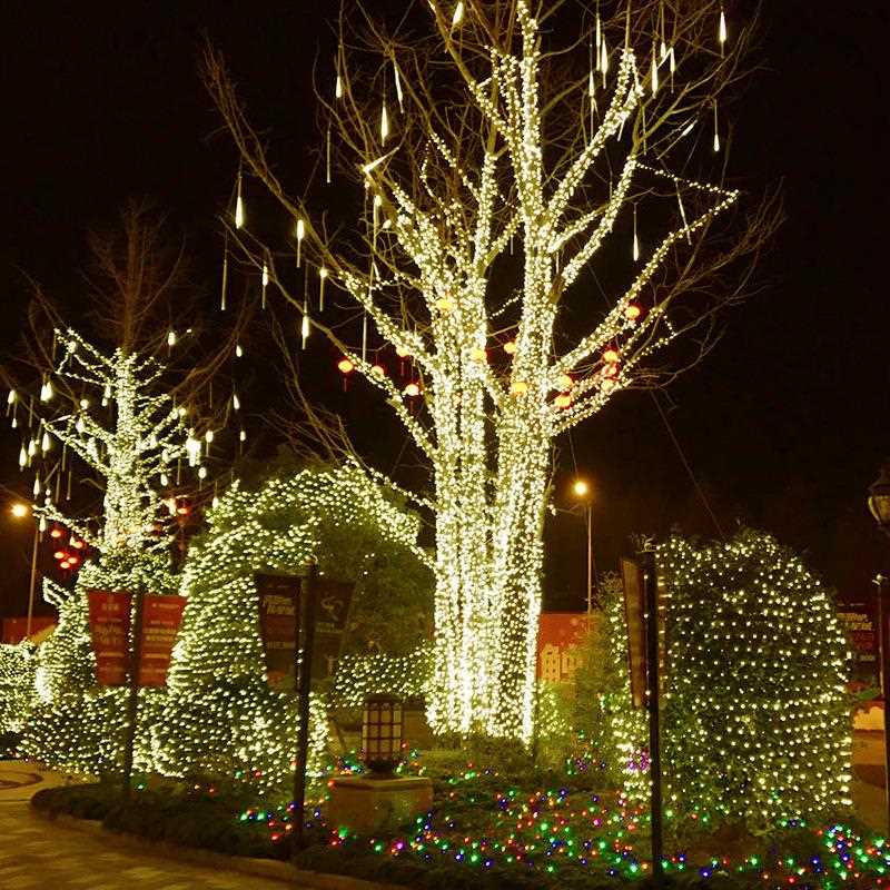 新款直销10米100灯LED闪灯串灯节日婚庆户外插电装饰防水灯串圣诞