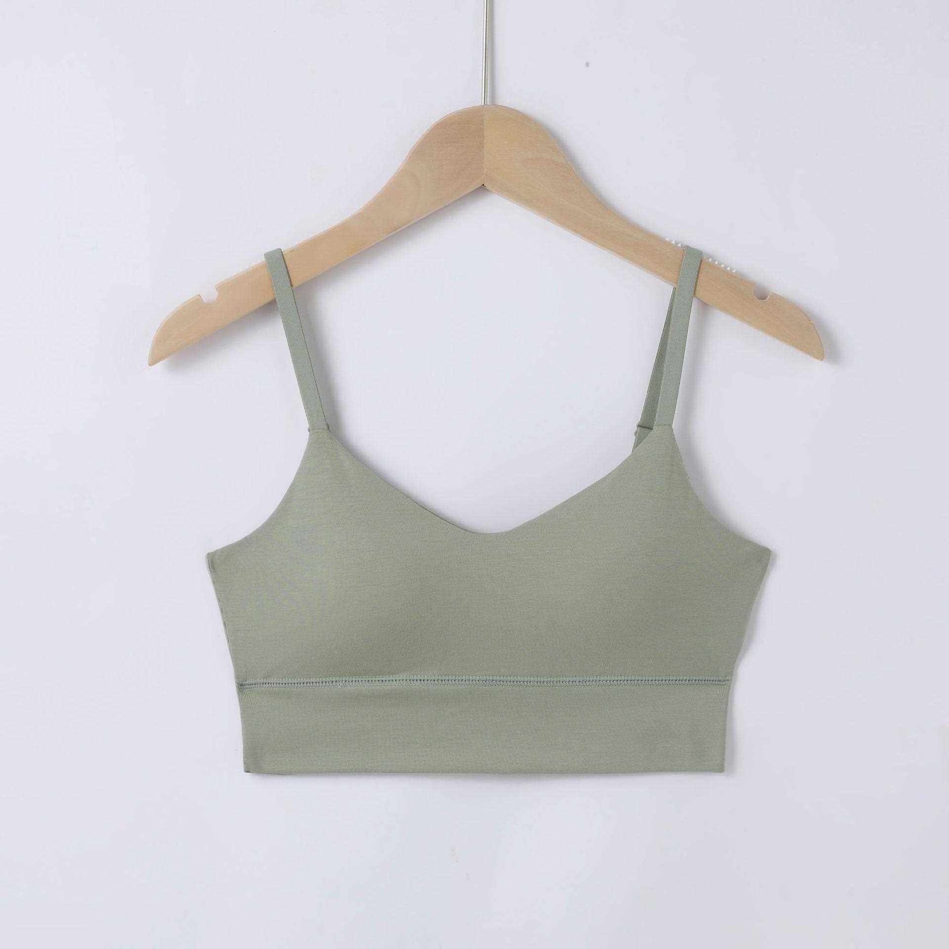 新款直销无痕美背抹胸内衣小胸聚拢可外穿吊带背心女内搭带胸垫一