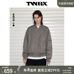 高街复古风潮流设计感时髦立领棉衣外套 美式 TWGX棉服2024秋季 新款