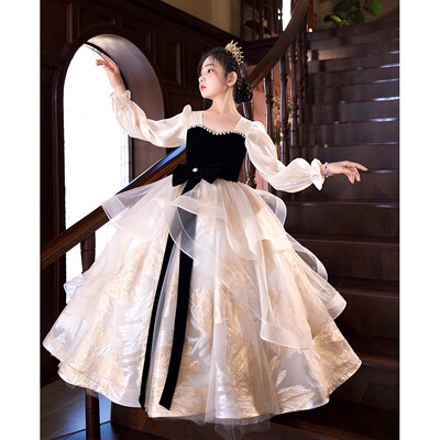 2025新款女童高端生日公主礼服