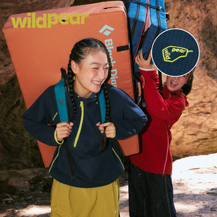 户外登山保暖蓄热徒步撞色连帽卫衣男女 野梨2025新款 Wild Pear