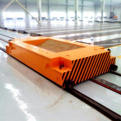 众力达产轨道平车车间搬运工具地平车过跨车低压轨道电动平车