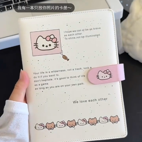 小猫皮质活页证件照相册